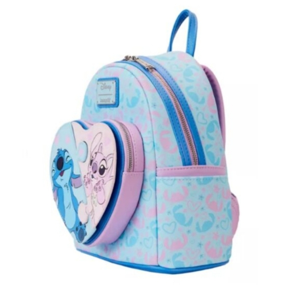 Loungefly Disney Stitch & Angel Heart Puzzle Backpack (GRAIL) main image 5